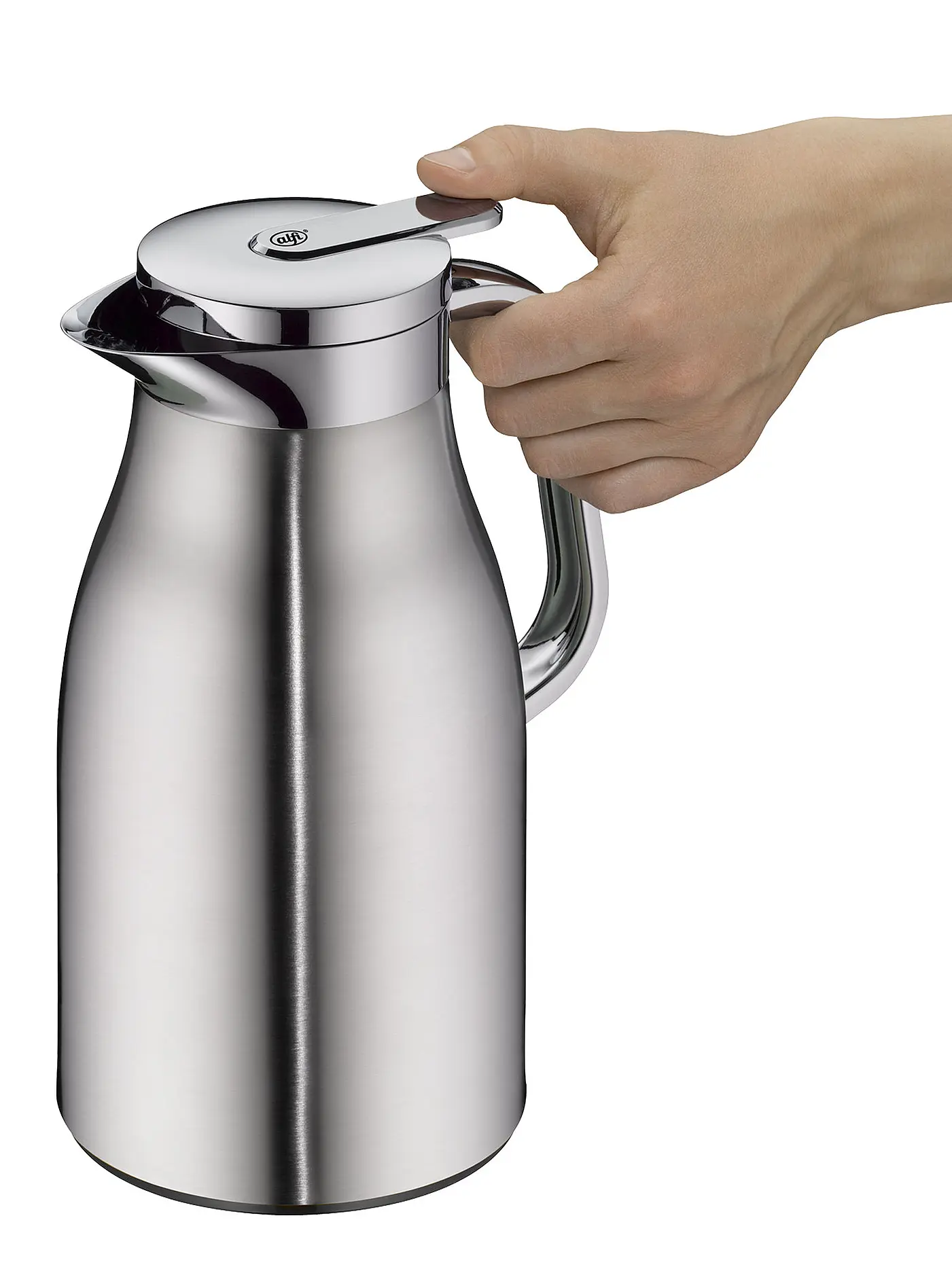 ALFI | Thermoskanne - Isolierkanne Skyline 1l Coconut White | silber